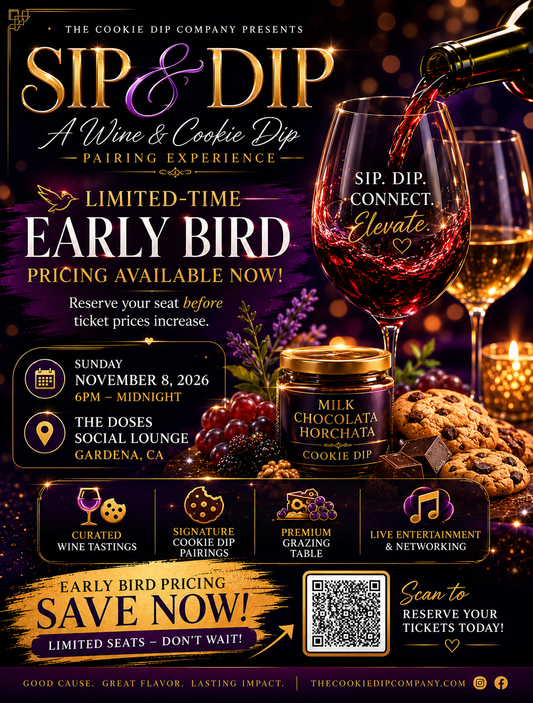 Sip & Dip: A Wine & Cookie Dip Pairing Experience Comes to Gardena