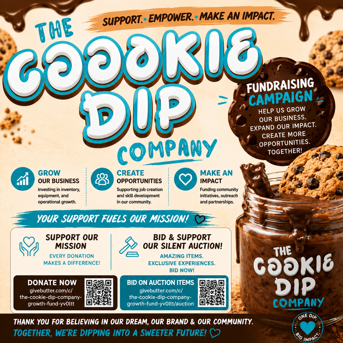 Support The Cookie Dip Company Growth Fund