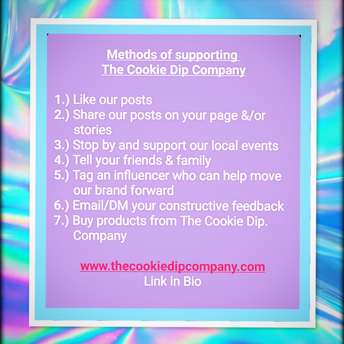 Support The Cookie Dip Company