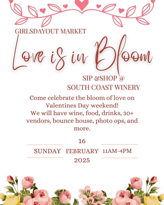 🌸 Love is in Bloom at South Coast Winery! 🌸